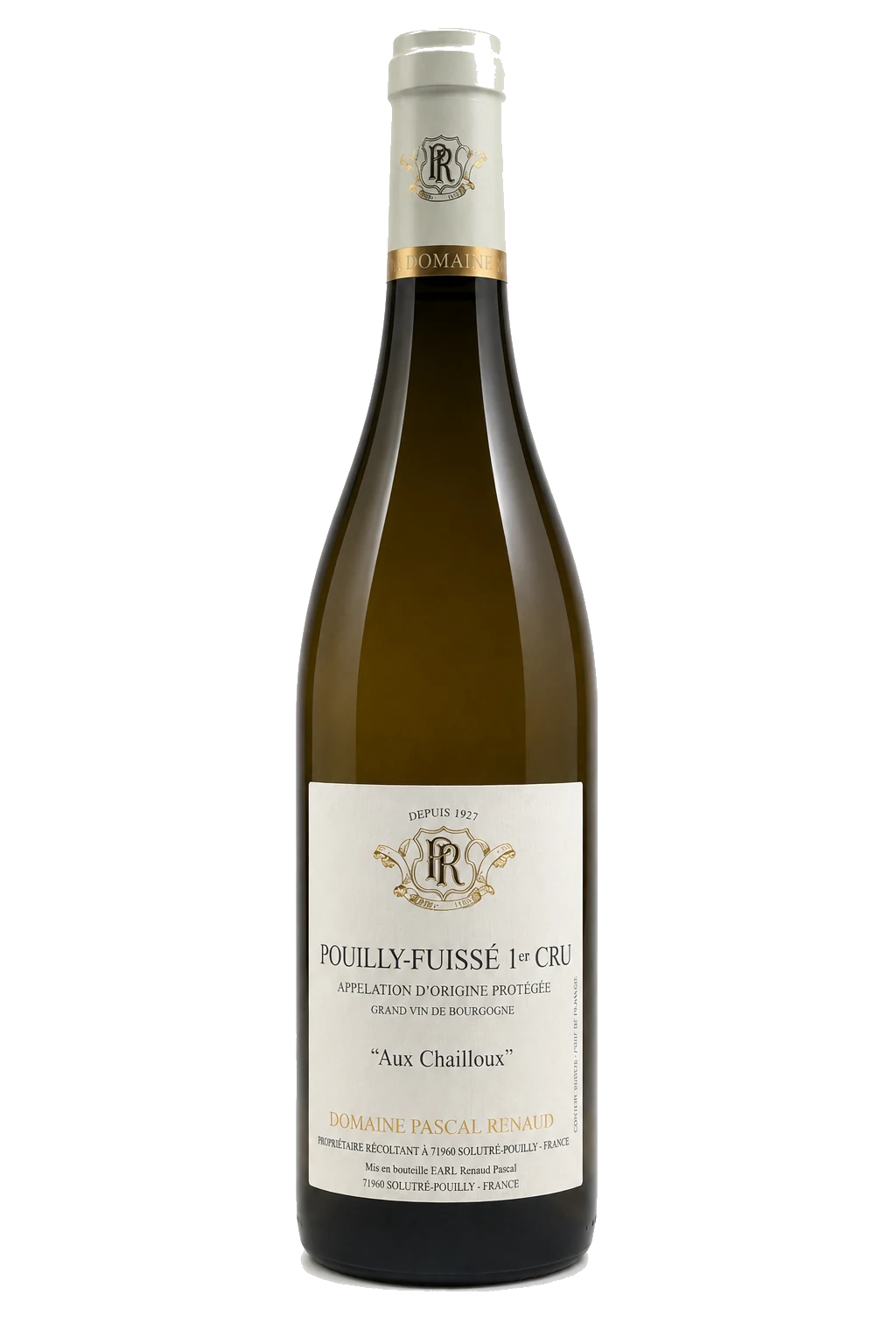 Bouteille de Pouilly-Fuissé du Domaine Pascal Renaud